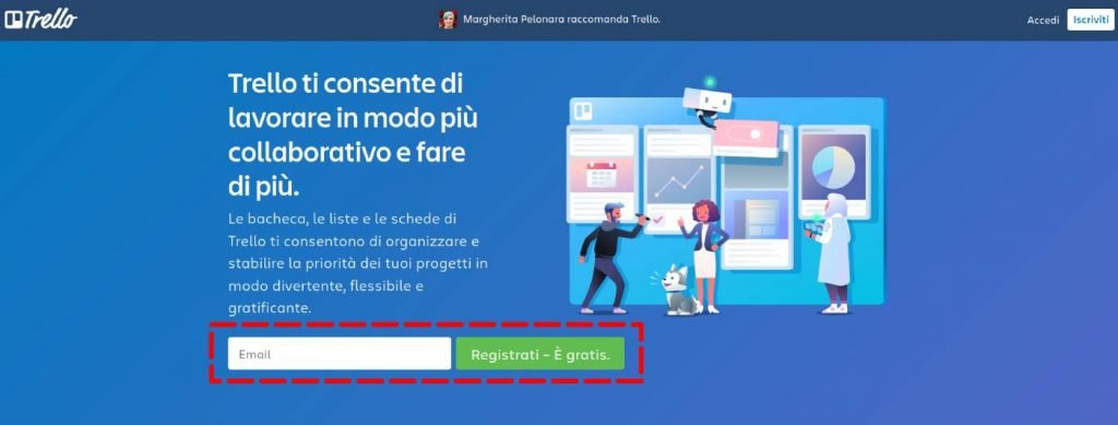 Iscriversi a Trello