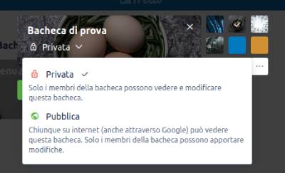 Come creare una bacheca su Trello - scegli la visibilità